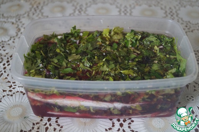 Скумбрия, маринованная в квасе