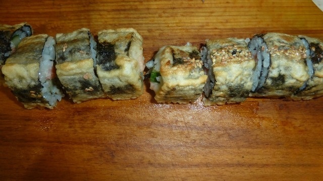 The fried rolls without eggs