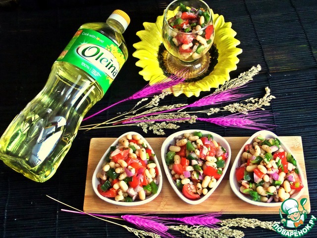 Овощная сальса с фасолью