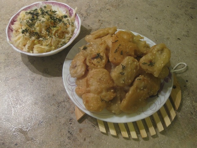 Шампиньоны в хрустящем кляре с кунжутом