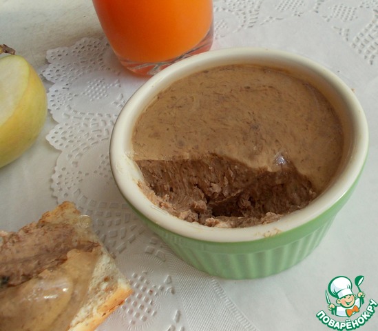 Liver-pumpkin pate with jelly