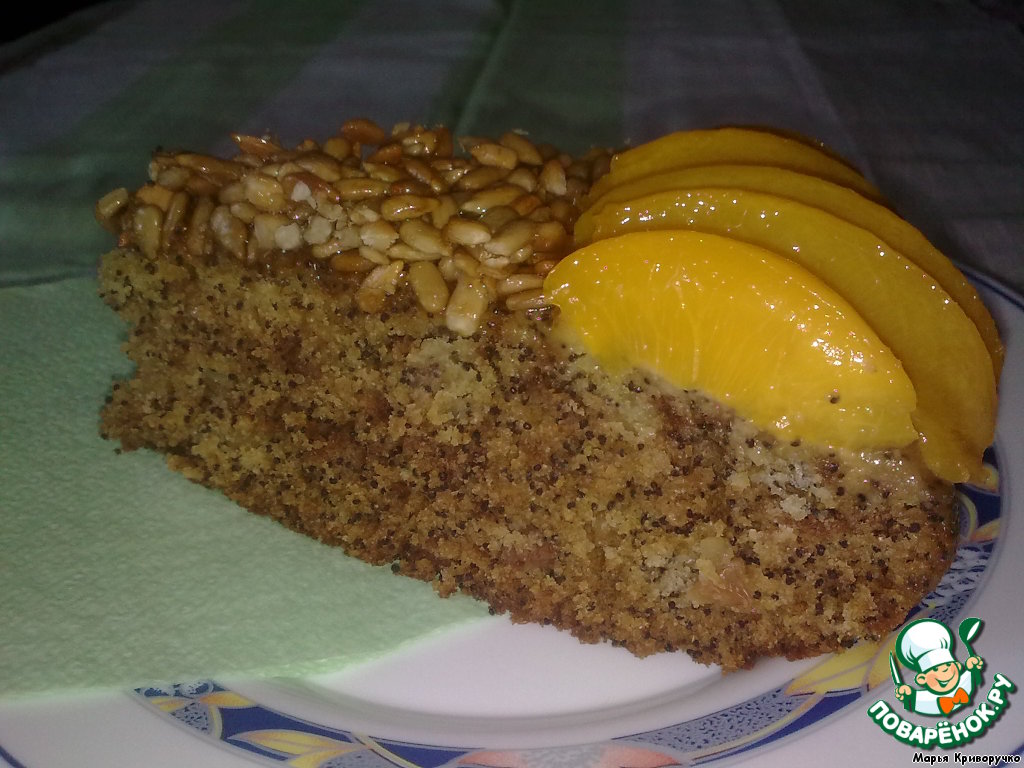 Lean corn cake with poppy seeds 