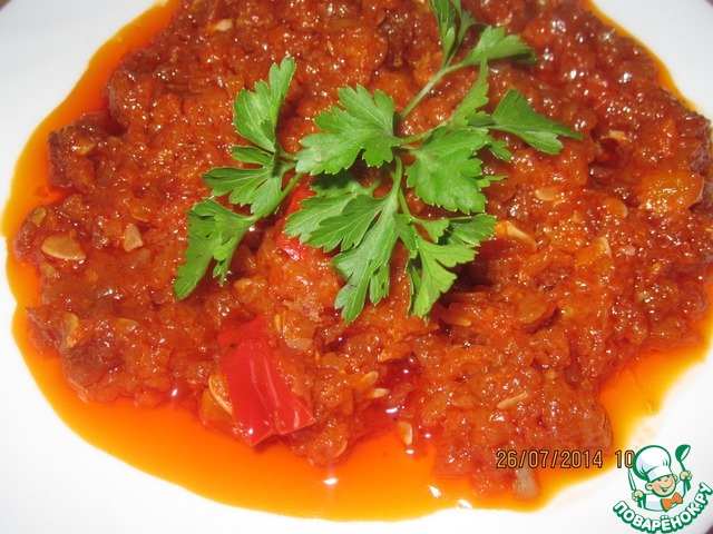 Закуска из кабачков и болгарского перца