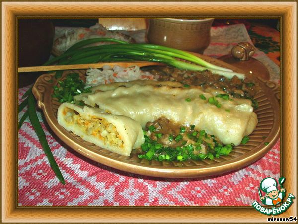 Bolbeno-pumpkin pork shank with mushroom sauce