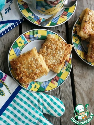 Crispy pancakes with meat