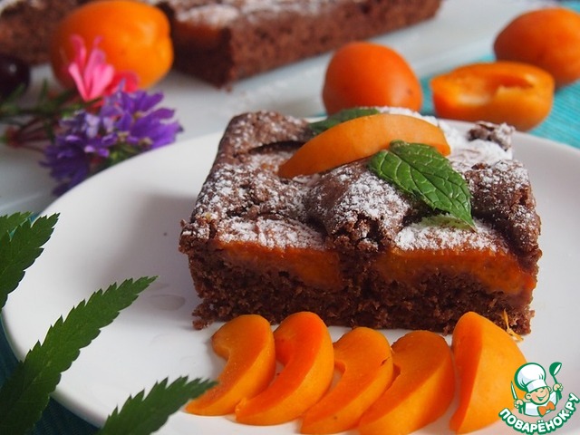 Chocolate apricot cake