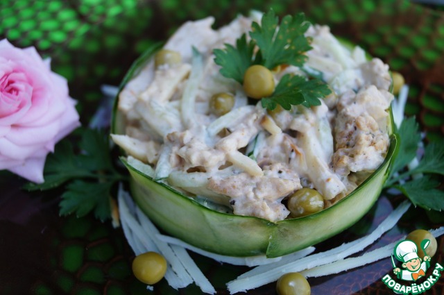 Салат с куриной грудкой 