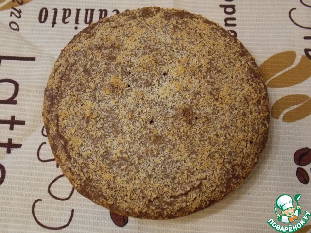 Chocolate cake on the mayonnaise