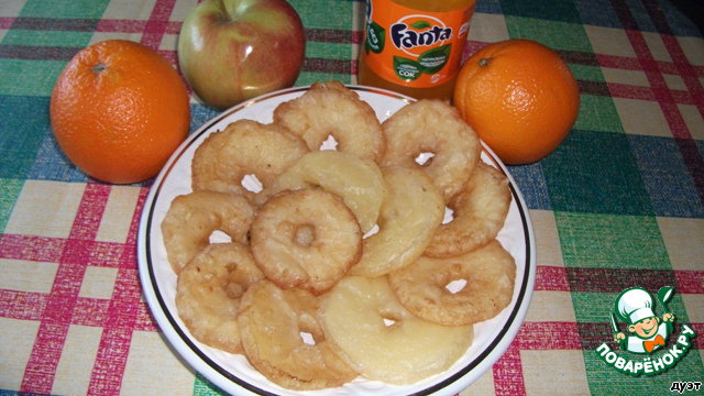 Apples in batter 