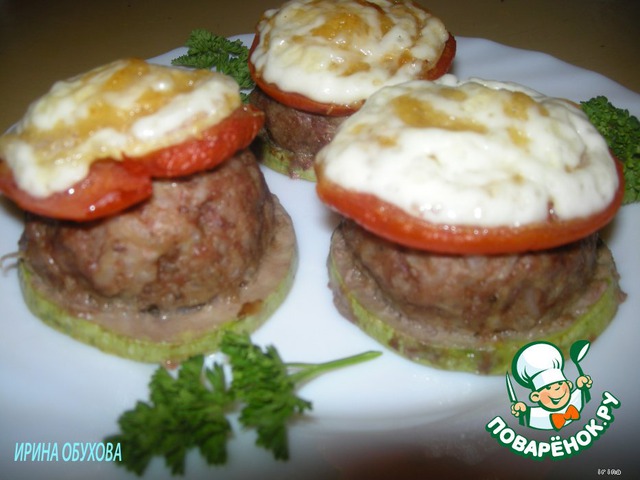 Lazy cabbage rolls-turret with zucchini