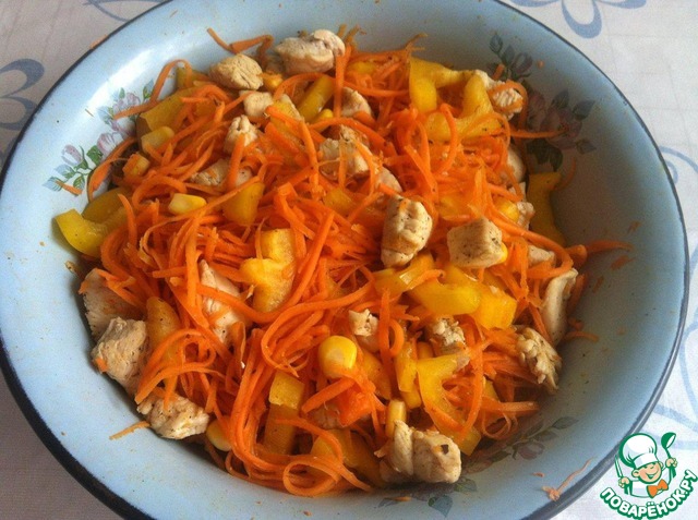 Салат с курицей 