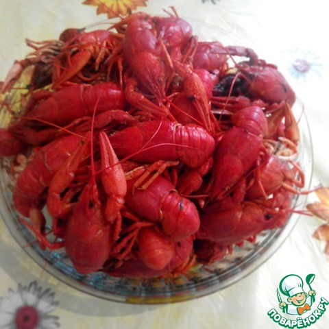 Раки вареные в томатном соке и пиве