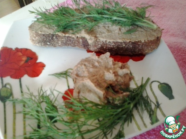 The chicken liver pate