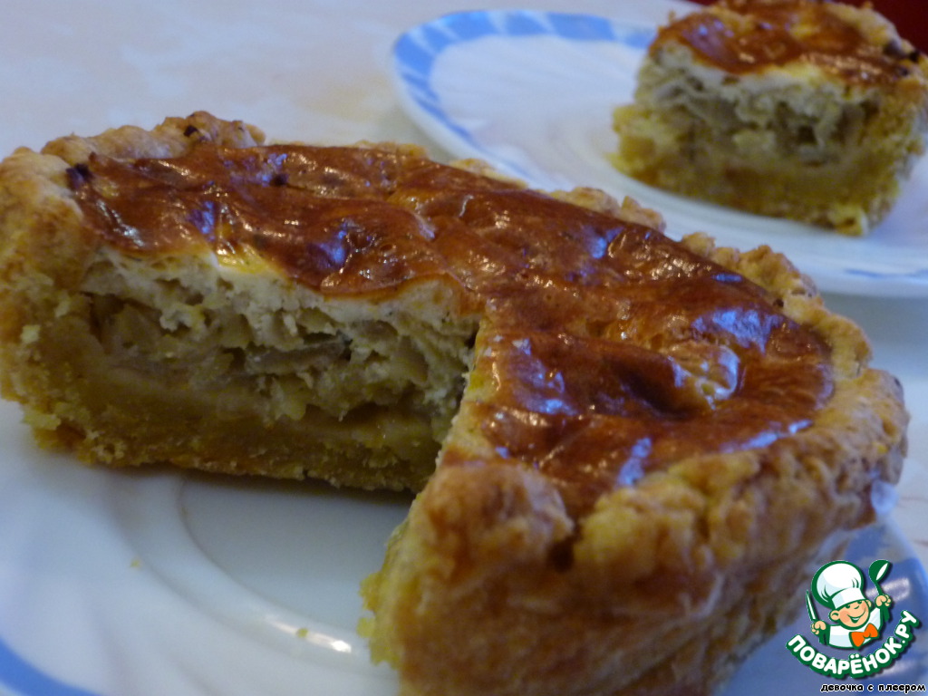 Onion-Apple cake