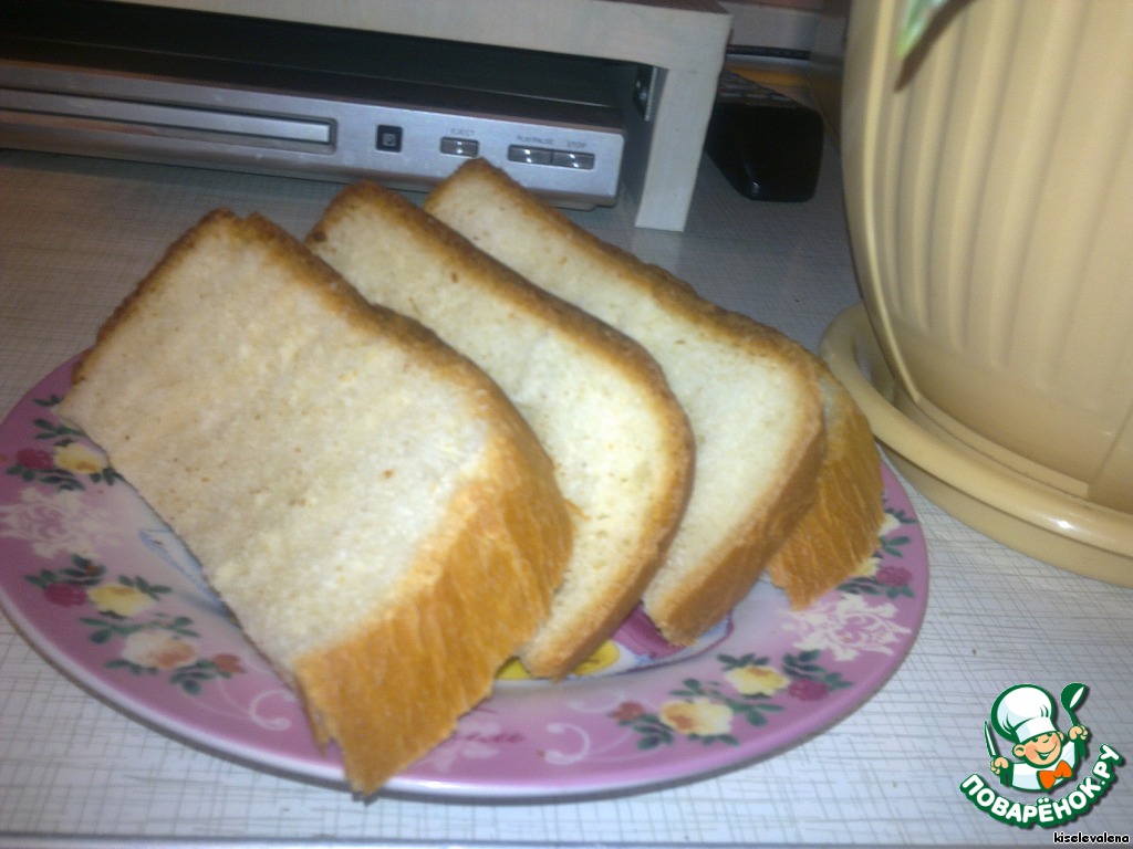 Tender bread made with milk