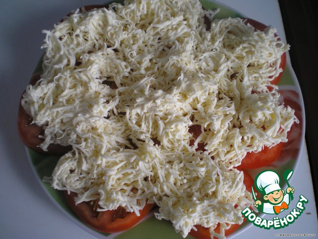 Помидоры с плавленым сырком