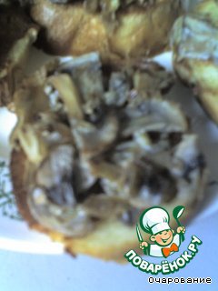Гренки с грибами