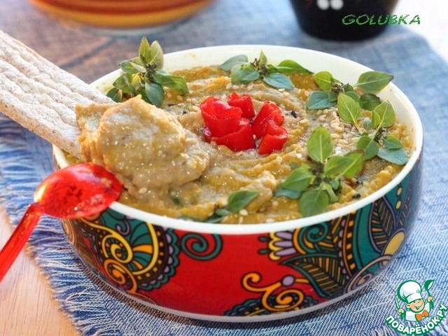 Паштет из баклажана, кабачка и чечевицы