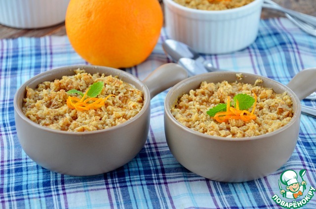 Cottage cheese and pumpkin casserole with strategem