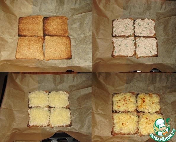 Горячие сэндвичи с тунцом