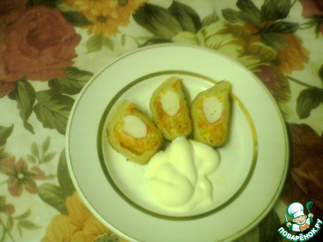 Рулетики из кальмаров