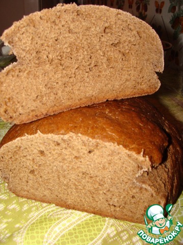 Borodinsky bread in the oven