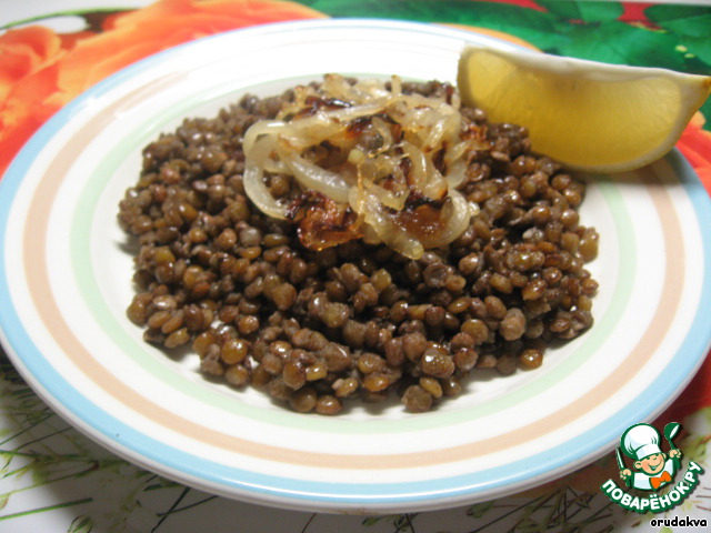 Lentils with onions