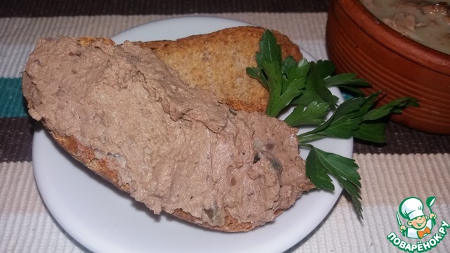 The chicken liver pate