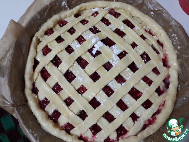 Cherry pie shortbread