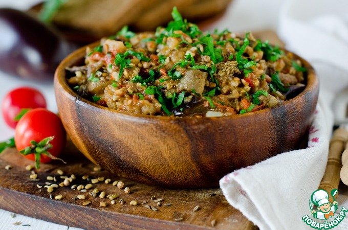 Пряная закуска из баклажанов