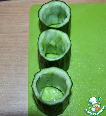 Cucumbers stuffed with 