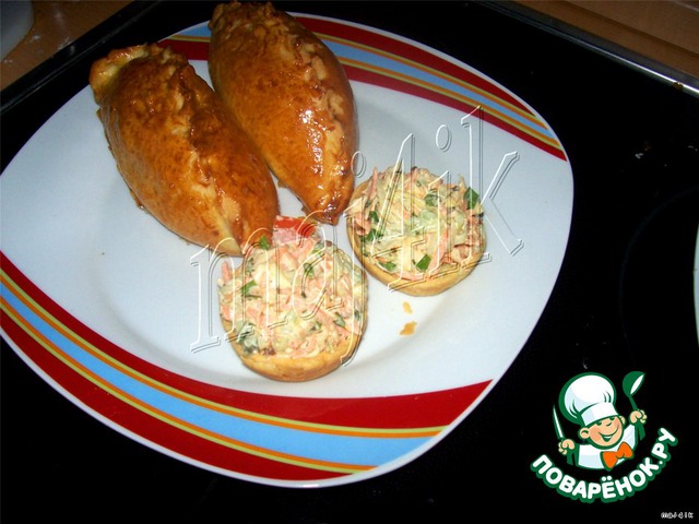 Салат в мини-тарталетках