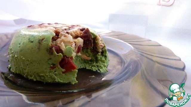 Желе из йогурта с моцареллой