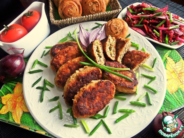 Овощной салат с гречкой