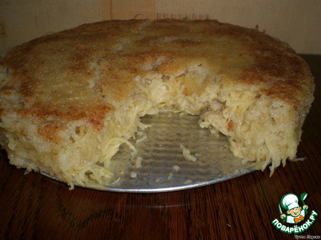 Apple pie with semolina