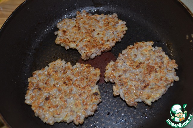 Бутерброды из гречневых оладий