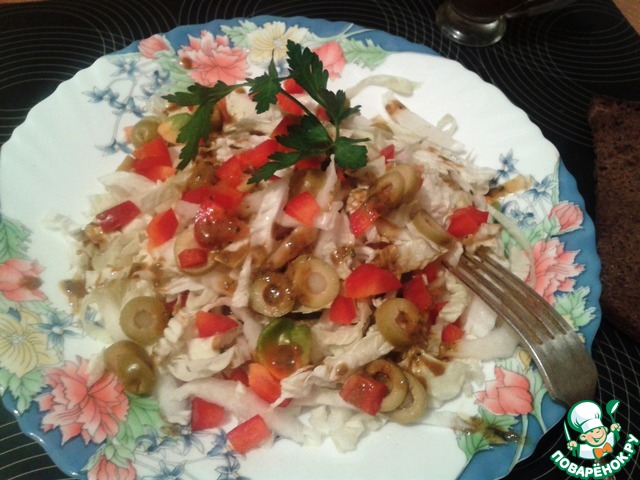 The Chinese cabbage salad 
