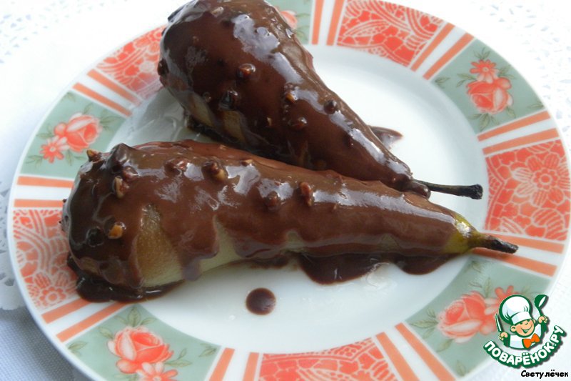 Chocolate pears