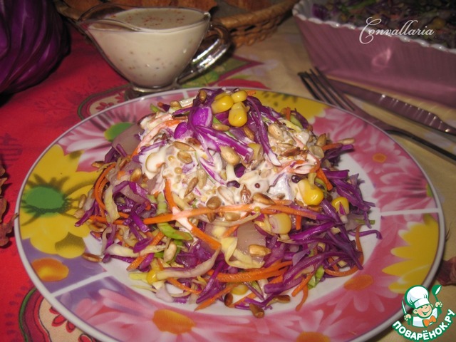 Салат с капустой 