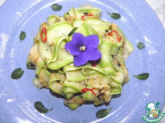 Салат из кабачков с мятой