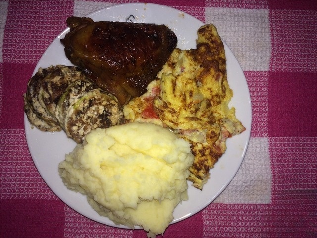 The zucchini in the sauce