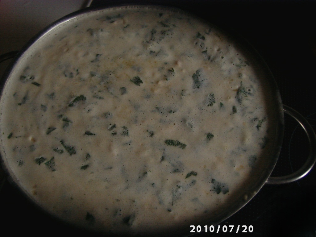 Cheese shrimp soup