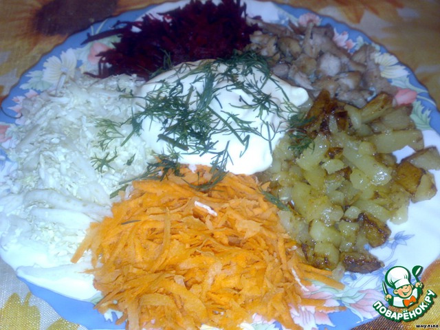 Салат из сырых овощей