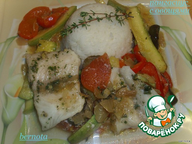 Pangasius with vegetables