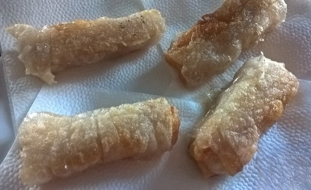 Rolls of rice paper