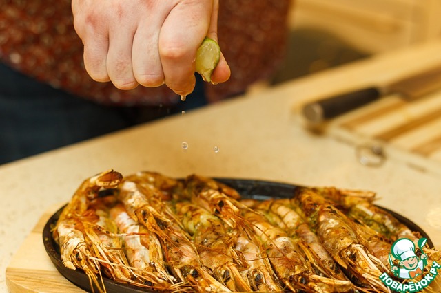 Лангустины с песто