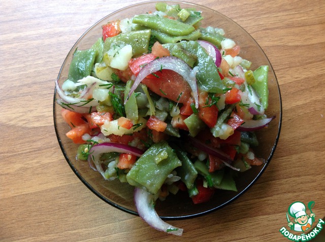 Салат из стручковой фасоли 