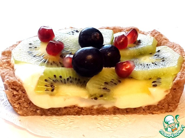 Buckwheat tarts with kiwi