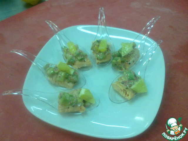 Канапе в сливочном соусе