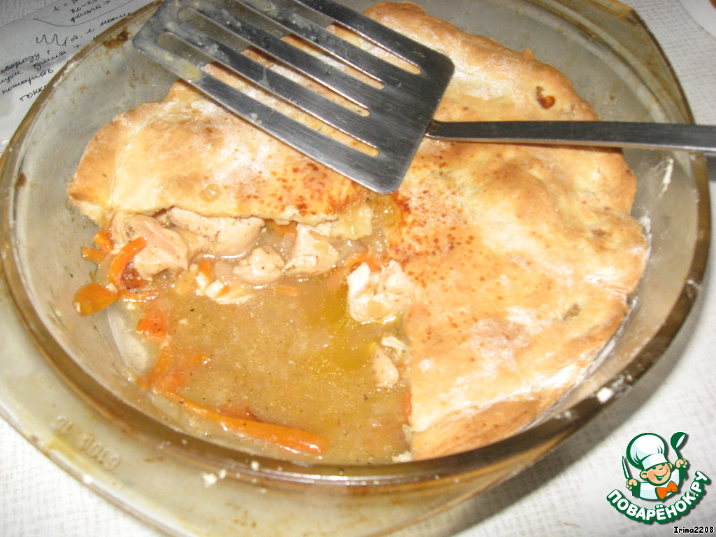 American chicken pot pie